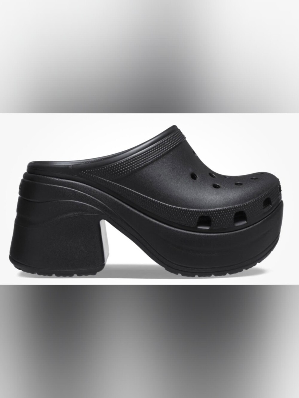 NWT CROCS Black siren Platform Clogs size 11 - Picture 2 of 8